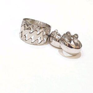 Pt900 デザインリング イヤリング