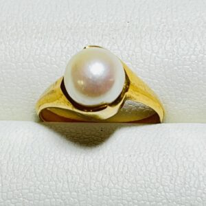 K18 18金 真珠 パール リング 指輪