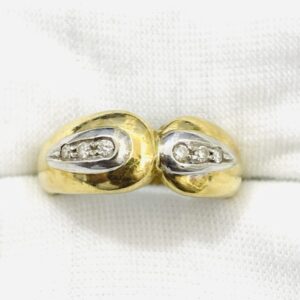 K18/Pt900 コンビ リング