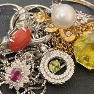 K18WGネックレス / Pt950リング