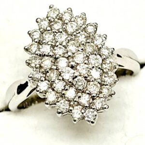 K18WG メレダイヤモンドリング 指輪