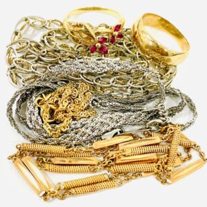 K18 Pt850 ルビー 金プラチナネックレス リング アクセサリーおまとめ
