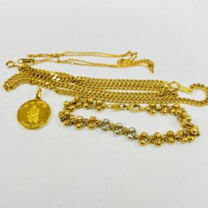 K18/K24 ネックレス コイン アクセサリーまとめ