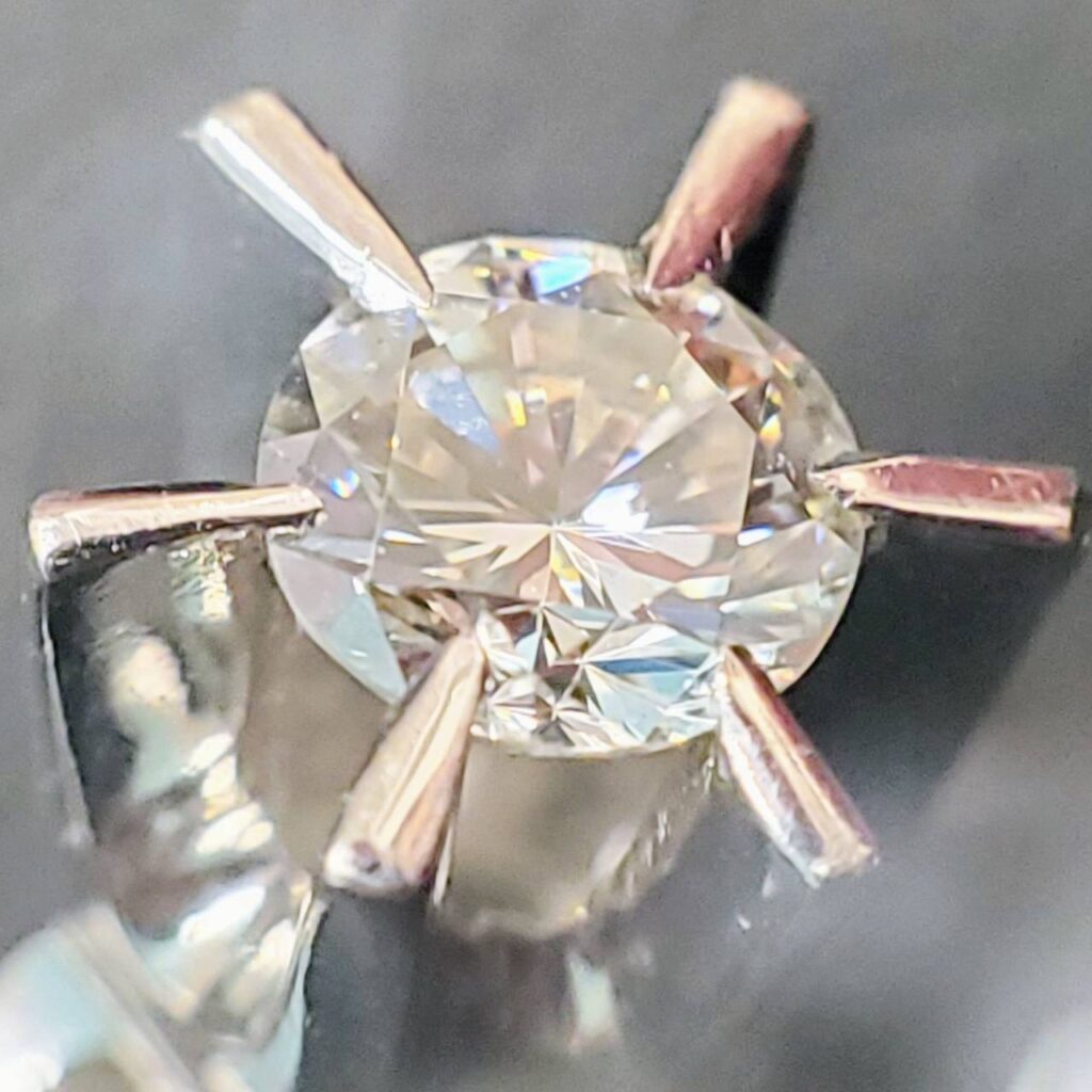 Pt850 0.42ct ダイヤモンド付 指輪