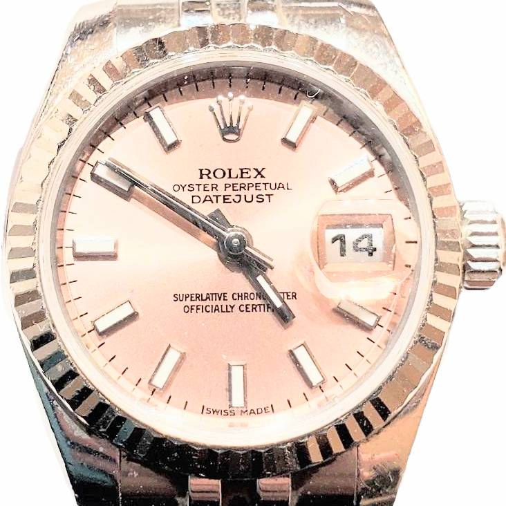 ROLEX ロレックス デイトジャスト レディース ピンク文字盤