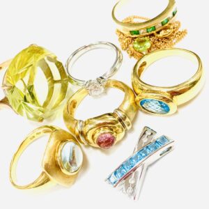 K18 アクアマリン ペリドット ダイヤモンド エメラルド ジュエリーアクセサリーおまとめ