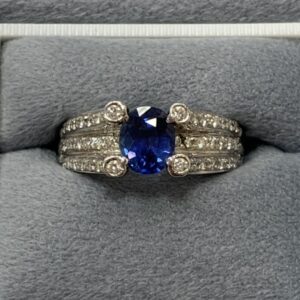 pt900　サファイヤリング