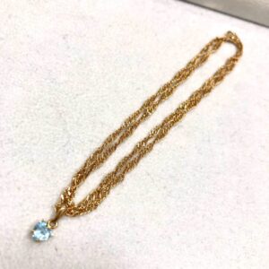 K18 18金 トルマリン 0.5ct ネックレス