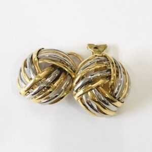 K18/Pt850　コンビ　金ベース　ハーフ　プラチナベース