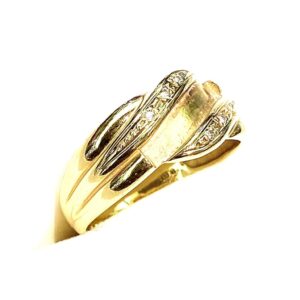 K18 メレダイヤ付きリング