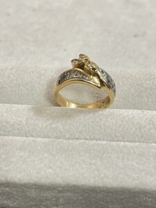 K18 Pt900 コンビリング