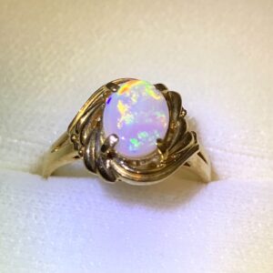 K18　オパール付きリング