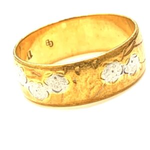 K18 Pt850 デザインリング