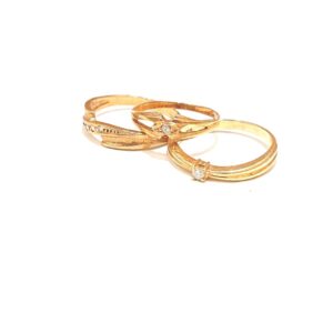 K18 メレダイヤ付き リング