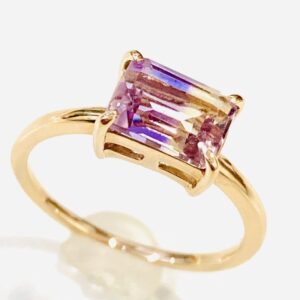 K18 アメトリン付きリング