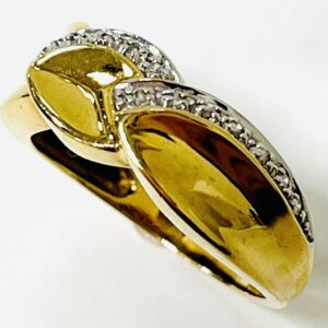 K18メレダイヤ0.11ct付リング