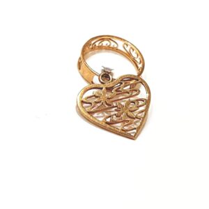 K18 デザインリング ペンダントトップ