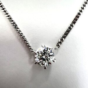 Pt850ダイヤ1.03ct付ネックレス