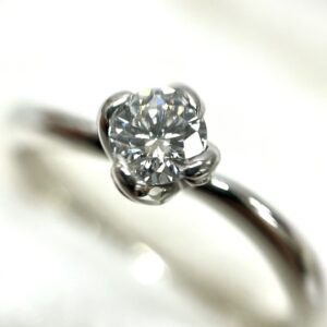 Pt950 ダイヤ0.309ct付き リング