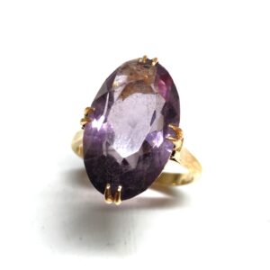 K18アメシスト付リング