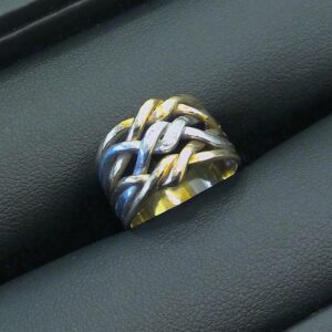 K18メレダイヤ付きリング