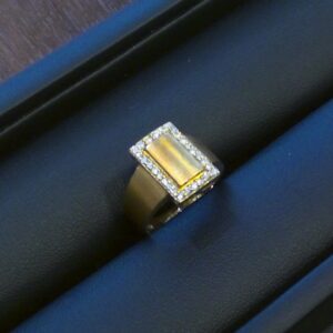 K18メレダイヤ付きリング