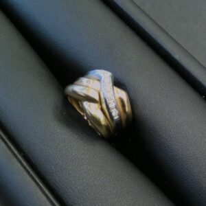 750メレダイヤ付リング