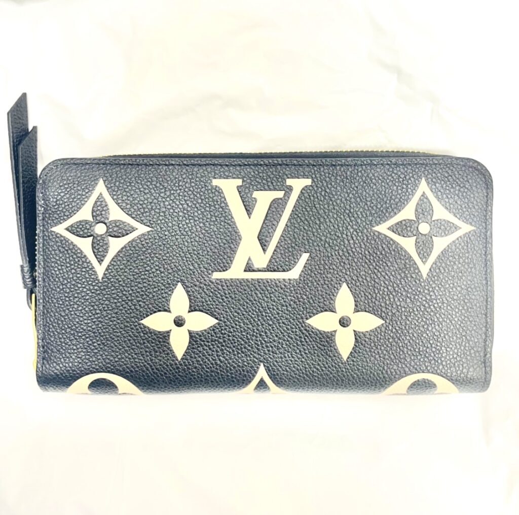 LOUIS VUITTON ルイヴィトン アンプラント ジップ長財布 バイカラー 黒 ...