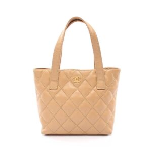 CHANEL ワイルドステッチ  トートバッグ レザー