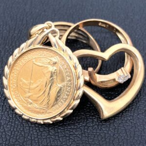 K18ペンダントトップ + ブリタニア金貨