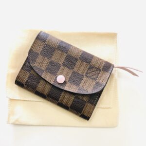 LOUIS VUITTON ルイヴィトン ポルトモネ ロザリ ダミエ エベヌ