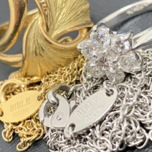 K18ネックレス / Pt850リング