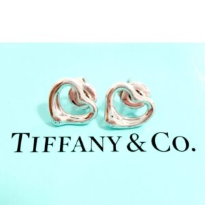 TIFFANY & CO. ティファニー オープンハート Pt900 ピアス