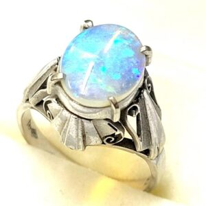 Pt900 プラチナ オパール リング