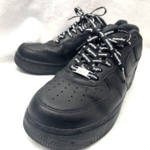 NIKE×Supreme AIR FORCE 1 レザー スニーカー ブラック