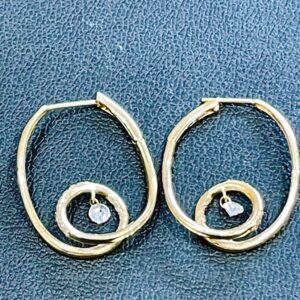 k18ダイヤモンド付きピアス