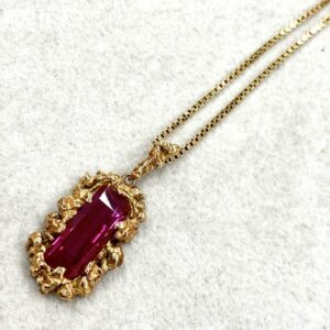 K18 18金 ルビー ネックレス