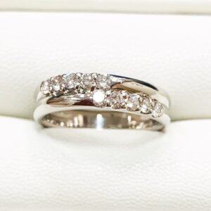 pt900　メレダイヤリング