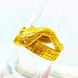 k18　メレダイヤスネークリング