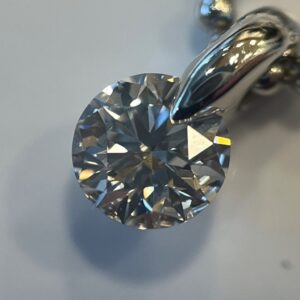 Pt850ダイヤ付きネックレストップ