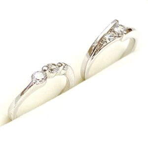 Pt900 メレダイヤ付きリング