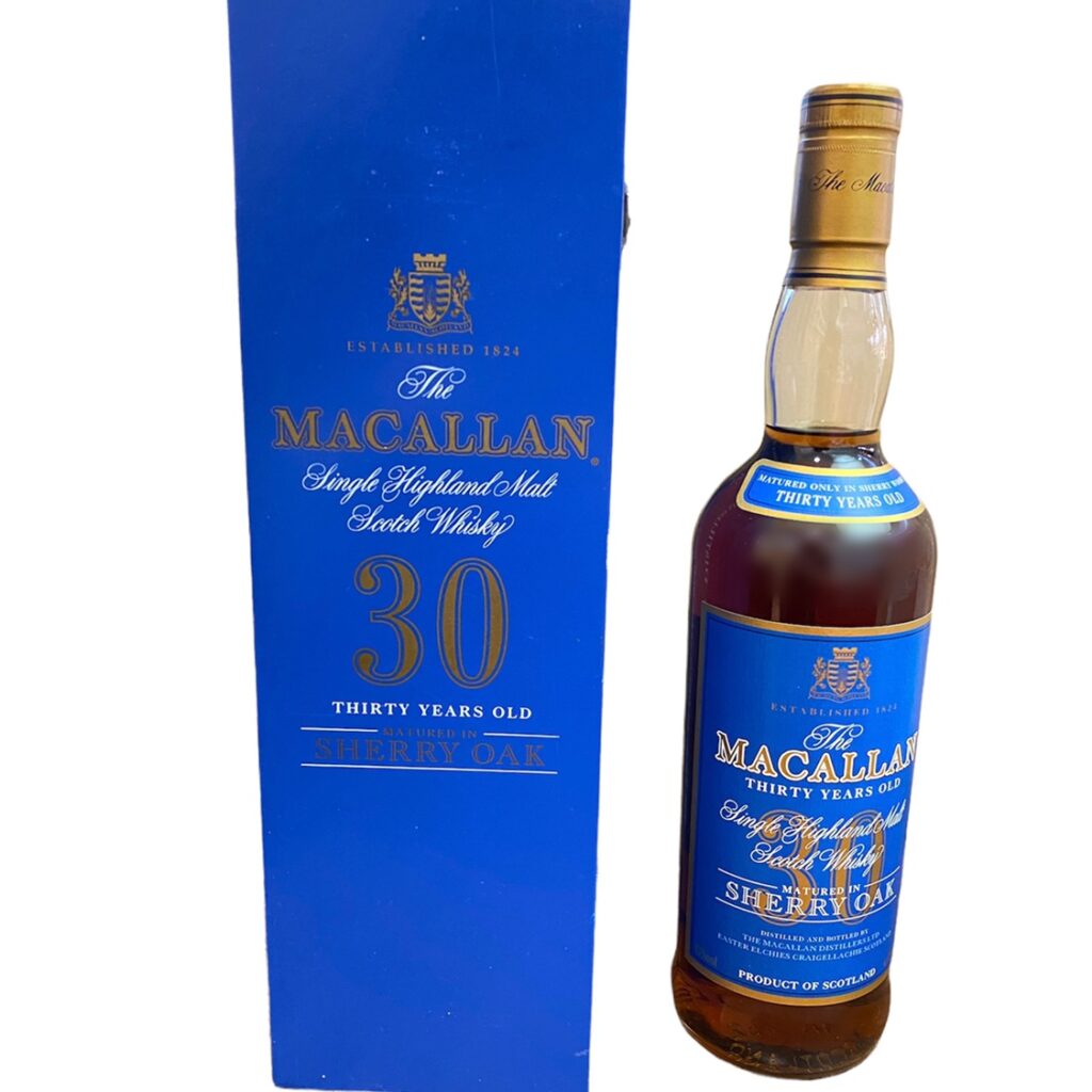 The MACALLAN 30年 シェリーオーク ブルーラベル 旧ボトル