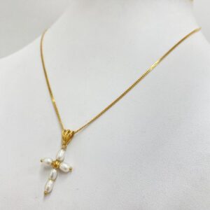 K18 パール付きネックレス