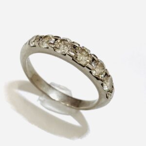 K18WG 1ctダイヤモンド付きリング