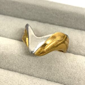 K18/Pt900ハーフリング