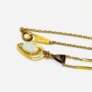 K18 オパール付きネックレス