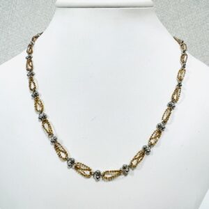 K18ベースPt850コンビネックレス