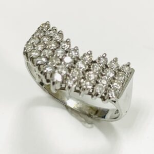 Pt900 メレダイヤ0.45ct付リング