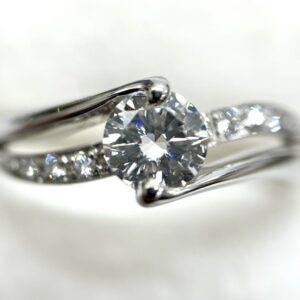 Pt900 プラチナ ダイヤモンド 0.42ct リング
