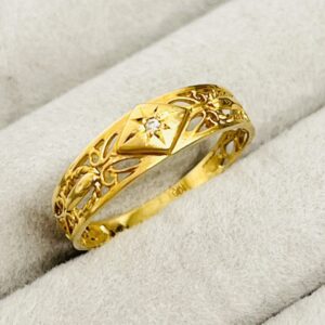 K18 メレダイヤ付きリング